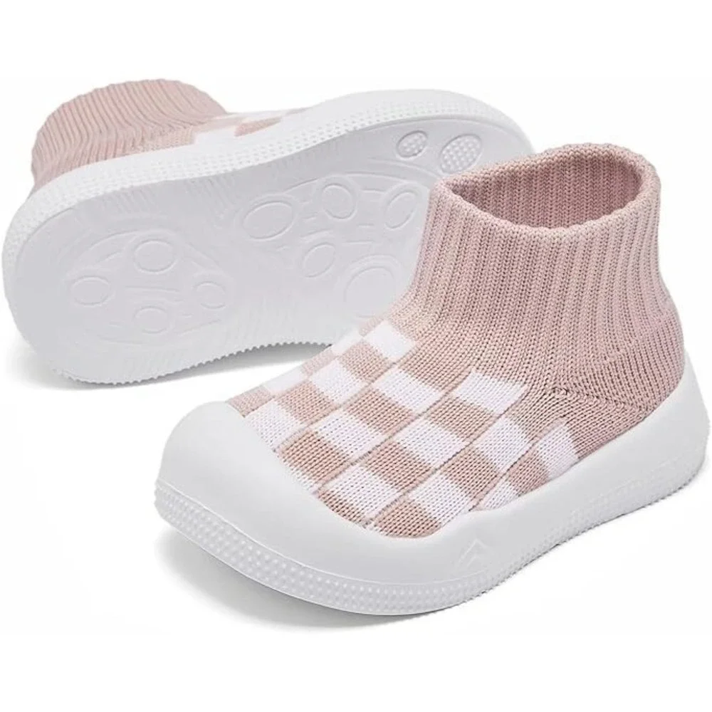 9-12 Month Baby Boy Girl Non-Skid Indoor Infant Walking Shoes Breathable Warm - Picture 2 of 3